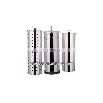 stainless steel standing paper holder with lid