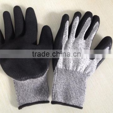 sandy nitrile coated cut resistance hand gloves