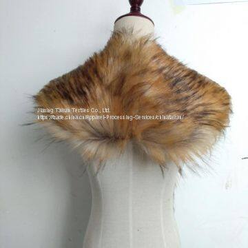 Искусственная мех, модный шарф, теплый, зимний, меховый воротник photo-3