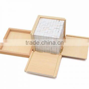Early Childhood Education Preschool Training Kids Toys Montessori Volume Box With 1000 Cubes photo-2