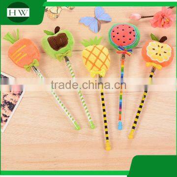 promotional wholesale cheap funny school office stationery mini lint fruit roller ball point pen