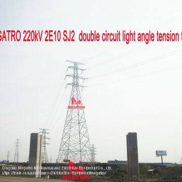 MEGATRO 220kV 2E10 SJ2 Double Circuit Light Angle Tension Tower photo-2