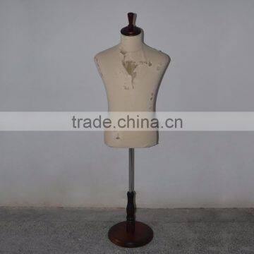 Worn Out Fabric Upper Body Retro Man Tailor Mannequin Display photo-2
