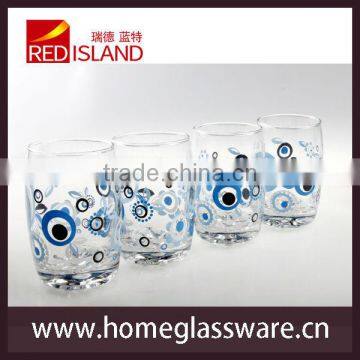 new design handmade drinking glasses with decal