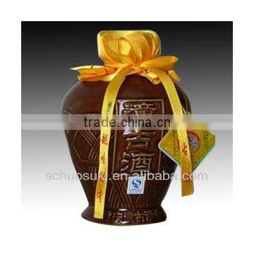 HSB085 Wholesale Clay Wine Bottle Liquor Bottle Price Oil Bottle Manufacturers