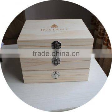 Antique New Arrival Handmade Unfinished Charismatic Large Wooden Essential Oil Box Wholesale photo-3