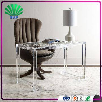 New Design Acrylic Salon Table Glass Coffee Table Clear Office Table Nail Manicure Table photo-3