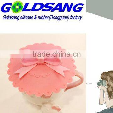 Silicone Bowknot Cup Cover Heat Resistant Silicone Cup Lid photo-3