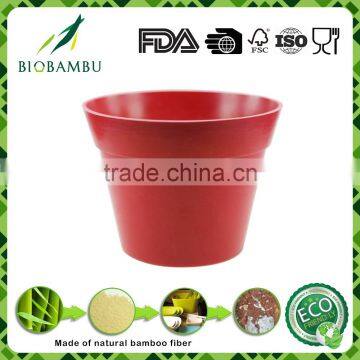 Health material Biodegradable Cheap Bamboo Fiber Flower Pot