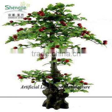 SJZJN 927 Fake Red Real Look Apple Tree/ High Quality Apple Tree for Home Or Outdoor Decoration photo-3
