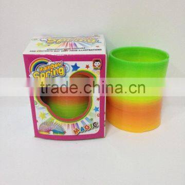 promotional high quality classic magic rainbow spring /plastic rainbow circle