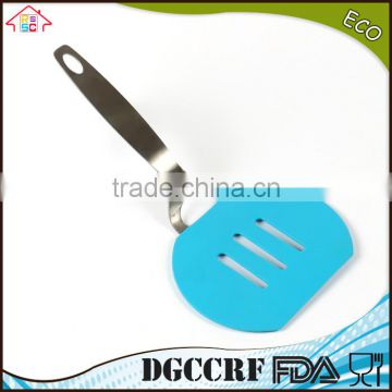 NBRSC Stainless Steel Kitchen Utensil Silicone shovel BBQ spade baking scoop pancake turner