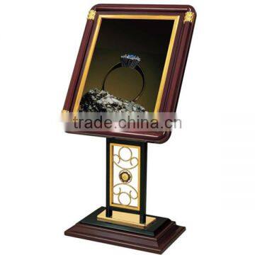 Star hotel lobby sign stand/ wooden freestanding large advertising indicator/ poster display stand P-68