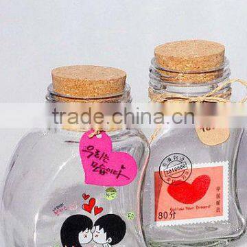 Wishing glass bottle set of 2