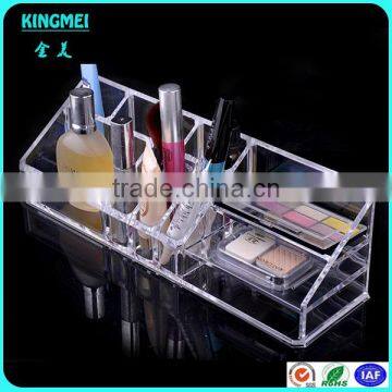 2015 Hot-sale Transparent Rectangle Shaped Cosmetic Organizer