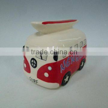 Ceramic Bus Coin Bank photo-3