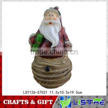 Resin Christmas Santa Claus Figurines for Christmas Ornaments