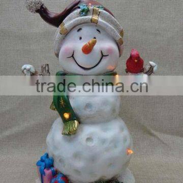 New design resin Christmas snowman ornament wholesale