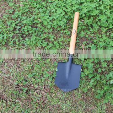 Round Point Rectangle D Shaped Wood Handle Mini Garden Steel Shovel photo-2