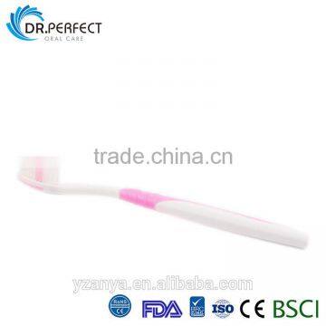 Long Rubber Handle Teeth Whitening Soft Nylon Bristle Adult Toothbrush photo-2