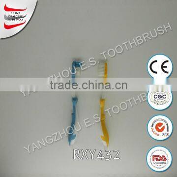 Hotel Travel Use Bamboo Holder for Toothbrush With Micro Brush photo-5