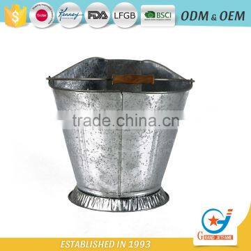 Galvanized Fireplace Coal Pail Coal Fireplace Bucket photo-3