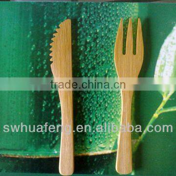 2016 Fashion bamboo knife&fork