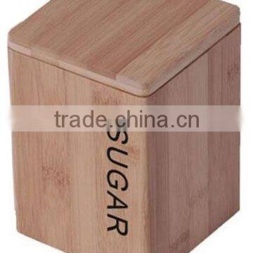 2017 wholesale bamboo retractable sugar box