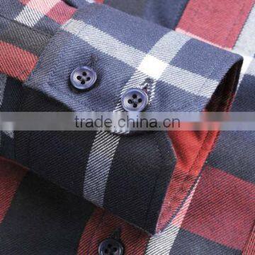 2104 New Style Men's Spring or Fall Twill Plaids Casual Shirt photo-4