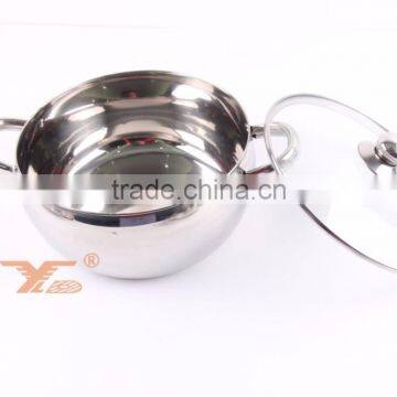 Metal Stainless Steel Cooking Pans and Pots , 12 Pcs Cooware Sets