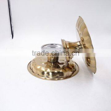 Elegant Dry Fruit Tray /Plate With Metal Base for Tableware Decoration