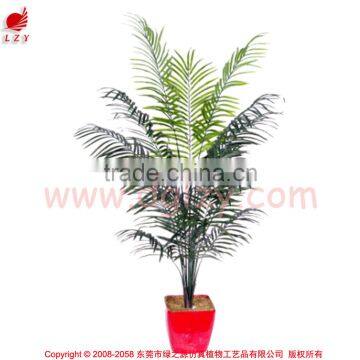 Artificial topiary ficus tree bonsai bamboo tree with green trunk for outdoor use