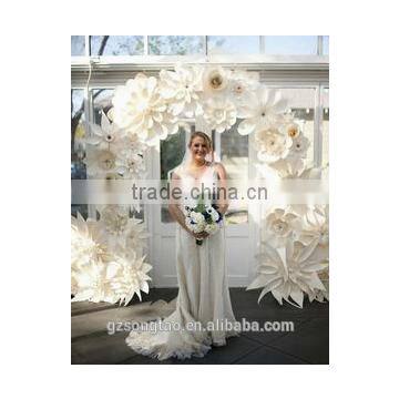 factory Outlet artificial flower cloth flower wall for wedding decoration