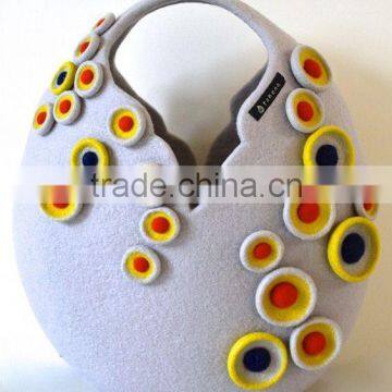 Best Selling Eco-friendly Handmade Decorated Felt Hand-bag