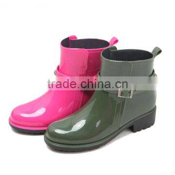 fashion new design girls ankle low pvc rain boot