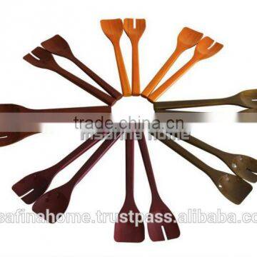 Colored lacquer wooden cutlery