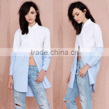 New fashion women long shirt wholesale price