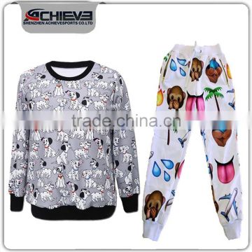 custom long sleeve sweat shirt wholesale crewneck sweatshirt & sweat pants