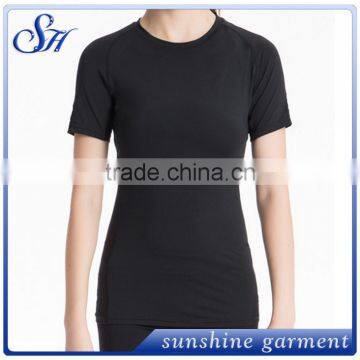 Summer Short Sleeve T-shirt Women's Plain o Neck T-shirts photo-4