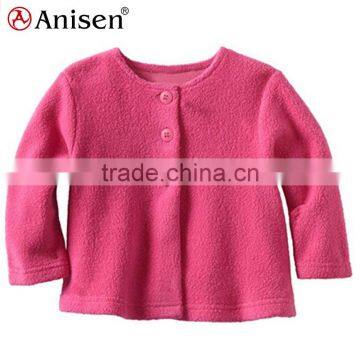 oem factory custom children boutique kids fleece jacket for girls