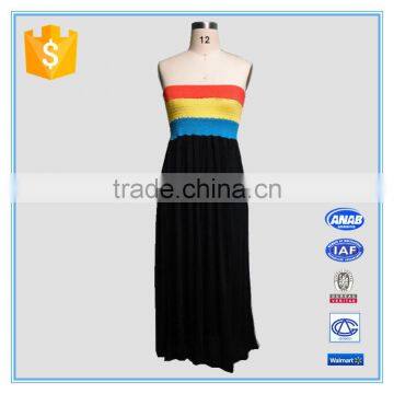 Fashion Women Summer Beach Strapless Long Sexy Dress