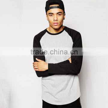 Mens long raglan t-shirt long sleeve t-shirt wholesale