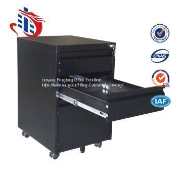 Multi-functional Movable Mobile Pedestal 3 Drawer Metal File Cabinets photo-3