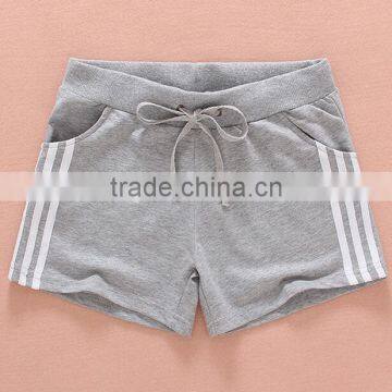 sale wholesale cheap young ladies 100% cotton sweat pant pockets short jogging pants