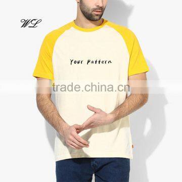 Man t-shirt Blank Branded Logo Cheap Apparel Cotton Raglan Sleeve T-shirts