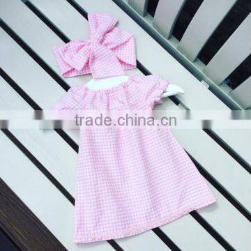 Boutique Girls Wedding Dress Party Wear Baby Soild White Cotton Dresses Wholesale Kids Clothing photo-4