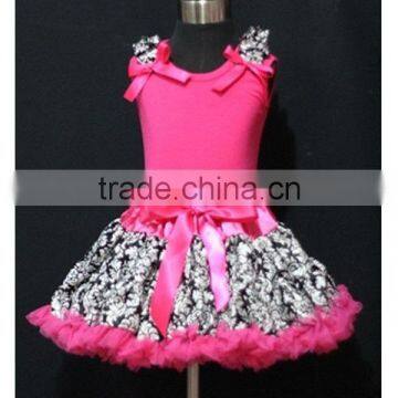 Newest Design Adorable hot pink Dress with straps for Halloween