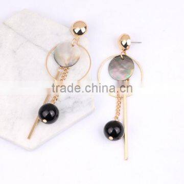 Zm35145a Fashion Elegant Women Jewelry Simple Long Drop Earrings photo-5