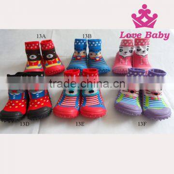 Maufactured Rubber Sock Shoes for Children Cute Little Baby Shoes photo-6