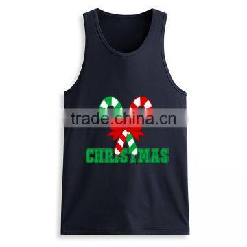 Latest Fashion Printing Design Custom Wholesale Mens 100 Cotton Tank Top photo-3